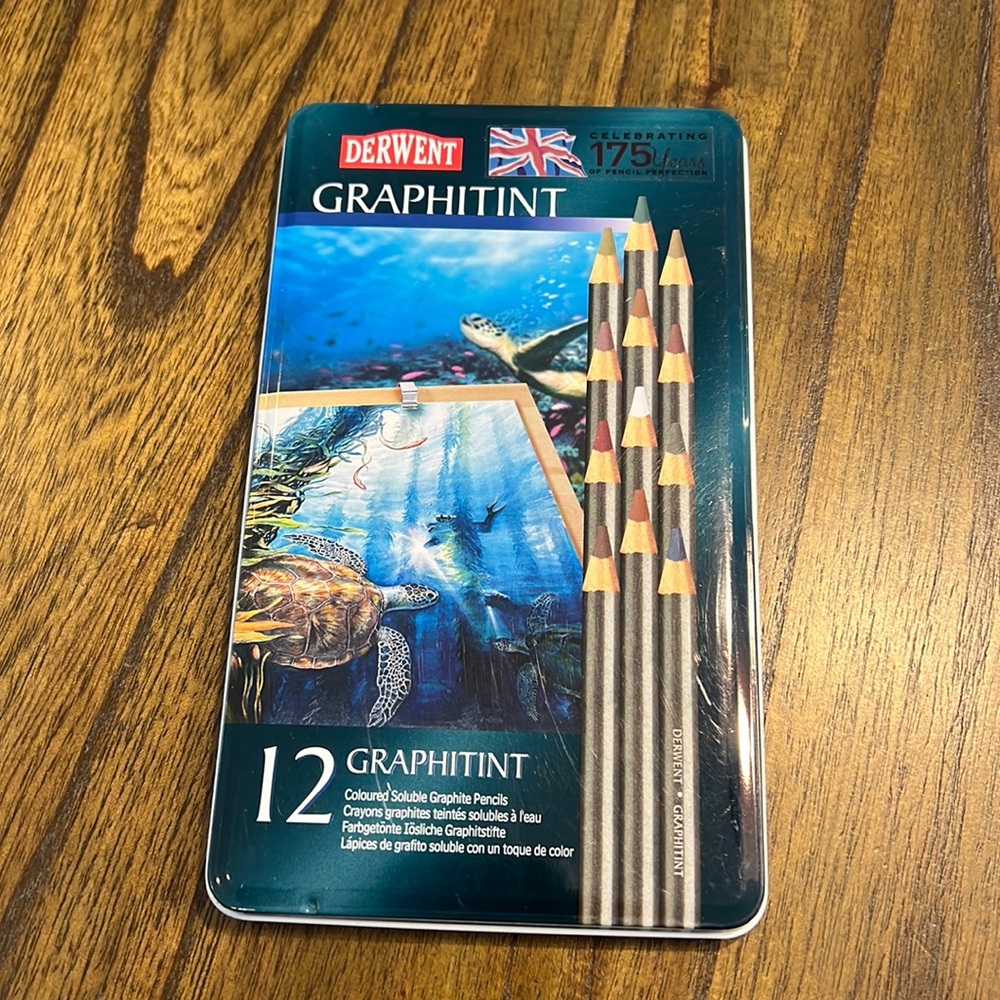 Derwent Graphitint Colored Soluble Graphite Pencils